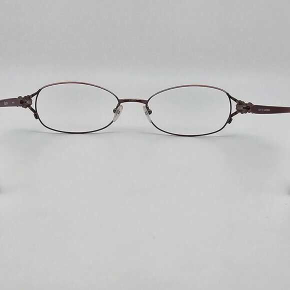 Bulova Manila Light Brown Maroon Eyeglasses Frame w/ Case 53-17-135 main image 13